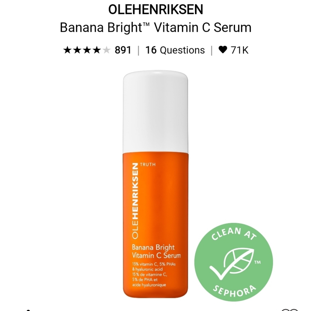Ole Henriksen banana bright vitamin c serum